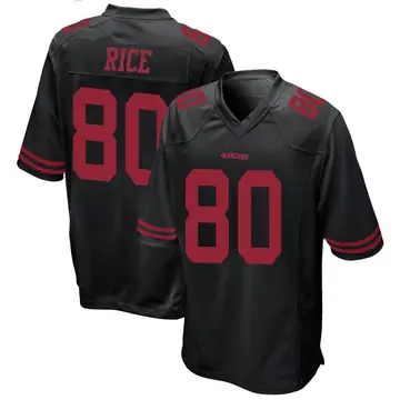 Youth Jerry Rice San Francisco 49ers Game Black Alternate Jersey