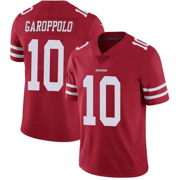 Youth Jimmy Garoppolo San Francisco 49ers Limited Red Team Color Vapor Untouchable Jersey