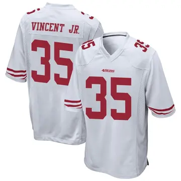Youth Kary Vincent Jr. San Francisco 49ers Game White Jersey