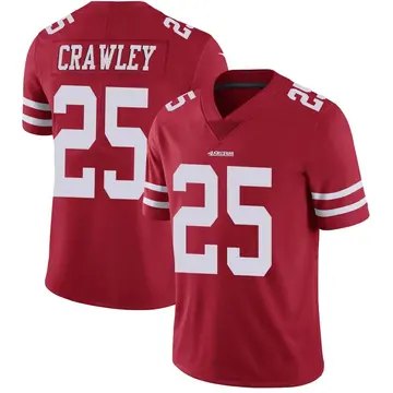 Youth Ken Crawley San Francisco 49ers Limited Red Team Color Vapor Untouchable Jersey