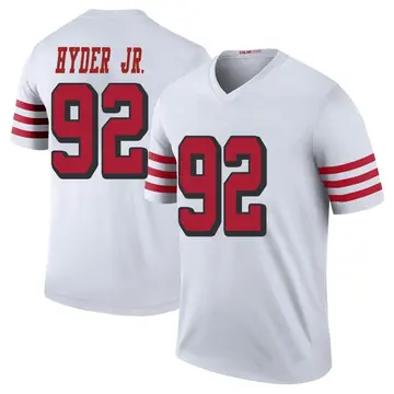 Youth Kerry Hyder Jr. San Francisco 49ers Legend White Color Rush Jersey