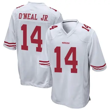 Youth Leon O'Neal Jr. San Francisco 49ers Game White Jersey
