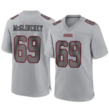 Youth Mike McGlinchey San Francisco 49ers Game Gray Atmosphere Fashion Jersey
