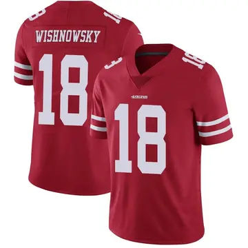 Youth Mitch Wishnowsky San Francisco 49ers Limited Red Team Color Vapor Untouchable Jersey