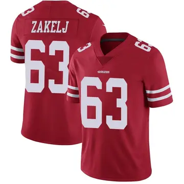 Youth Nick Zakelj San Francisco 49ers Limited Red Team Color Vapor Untouchable Jersey