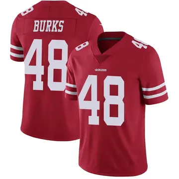 Youth Oren Burks San Francisco 49ers Limited Red Team Color Vapor Untouchable Jersey