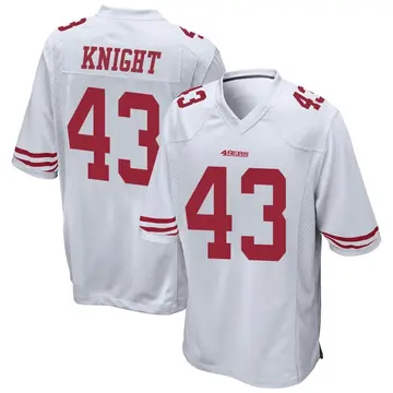 Youth Qwuantrezz Knight San Francisco 49ers Game White Jersey