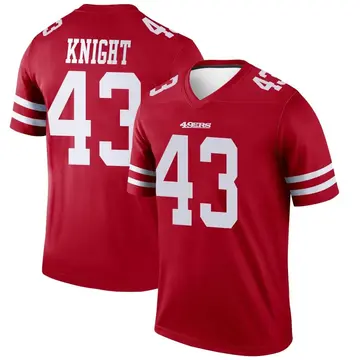 Youth Qwuantrezz Knight San Francisco 49ers Legend Scarlet Jersey