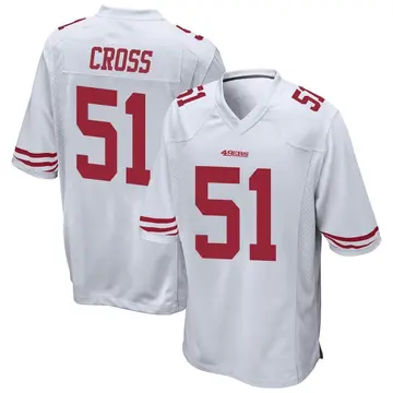 Youth Randy Cross San Francisco 49ers Game White Jersey