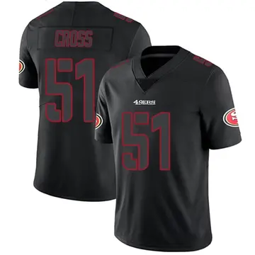 Youth Randy Cross San Francisco 49ers Limited Black Impact Jersey