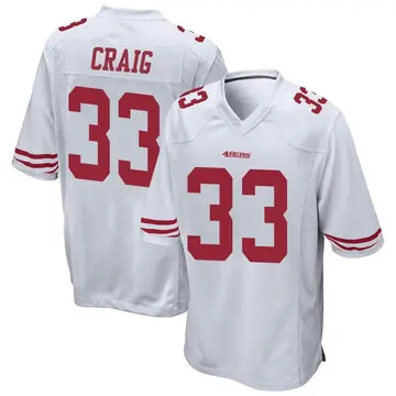 Youth Roger Craig San Francisco 49ers Game White Jersey