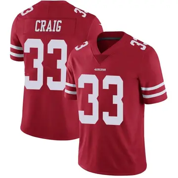 Youth Roger Craig San Francisco 49ers Limited Red Team Color Vapor Untouchable Jersey