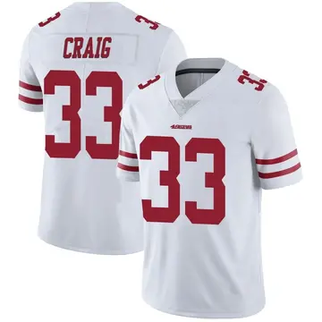 Youth Roger Craig San Francisco 49ers Limited White Vapor Untouchable Jersey