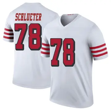 Youth Sam Schlueter San Francisco 49ers Legend White Color Rush Jersey