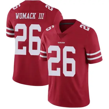 Youth Samuel Womack III San Francisco 49ers Limited Red Team Color Vapor Untouchable Jersey