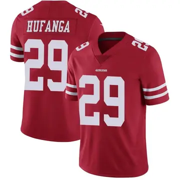Youth Talanoa Hufanga San Francisco 49ers Limited Red Team Color Vapor Untouchable Jersey