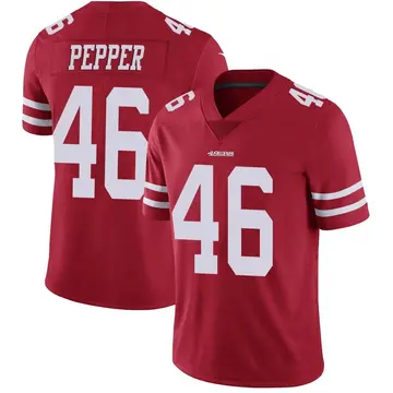 Youth Taybor Pepper San Francisco 49ers Limited Red Team Color Vapor Untouchable Jersey