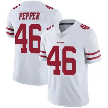 Youth Taybor Pepper San Francisco 49ers Limited White Vapor Untouchable Jersey