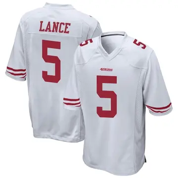 Youth Trey Lance San Francisco 49ers Game White Jersey