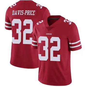 Youth Tyrion Davis-Price San Francisco 49ers Limited Red Team Color Vapor Untouchable Jersey