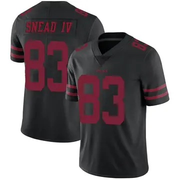 Youth Willie Snead IV San Francisco 49ers Limited Black Alternate Vapor Untouchable Jersey