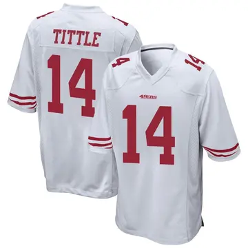 Youth Y.A. Tittle San Francisco 49ers Game White Jersey
