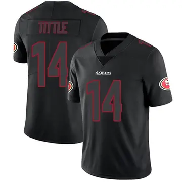 Youth Y.A. Tittle San Francisco 49ers Limited Black Impact Jersey