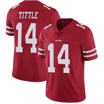 Youth Y.A. Tittle San Francisco 49ers Limited Red Team Color Vapor Untouchable Jersey
